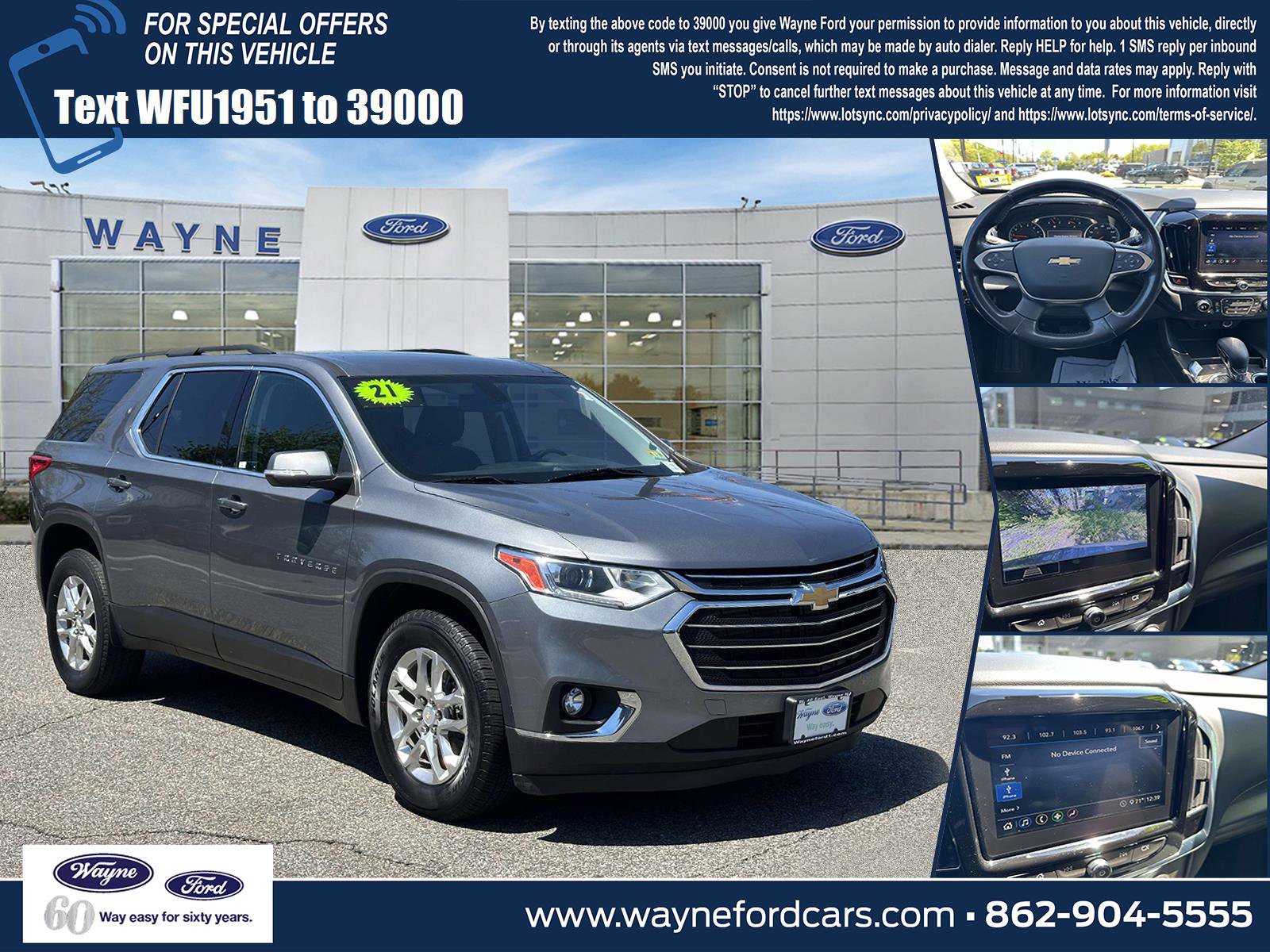 Used 2021 Chevrolet Traverse LT