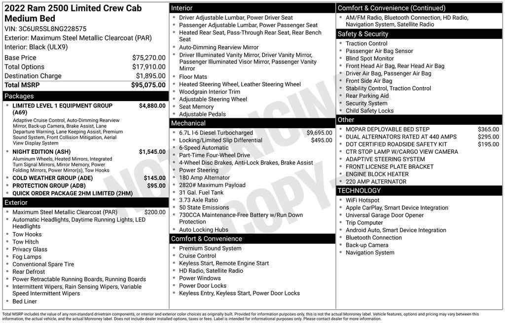 Used 2022 RAM 2500 Limited AWD/4WD image 39