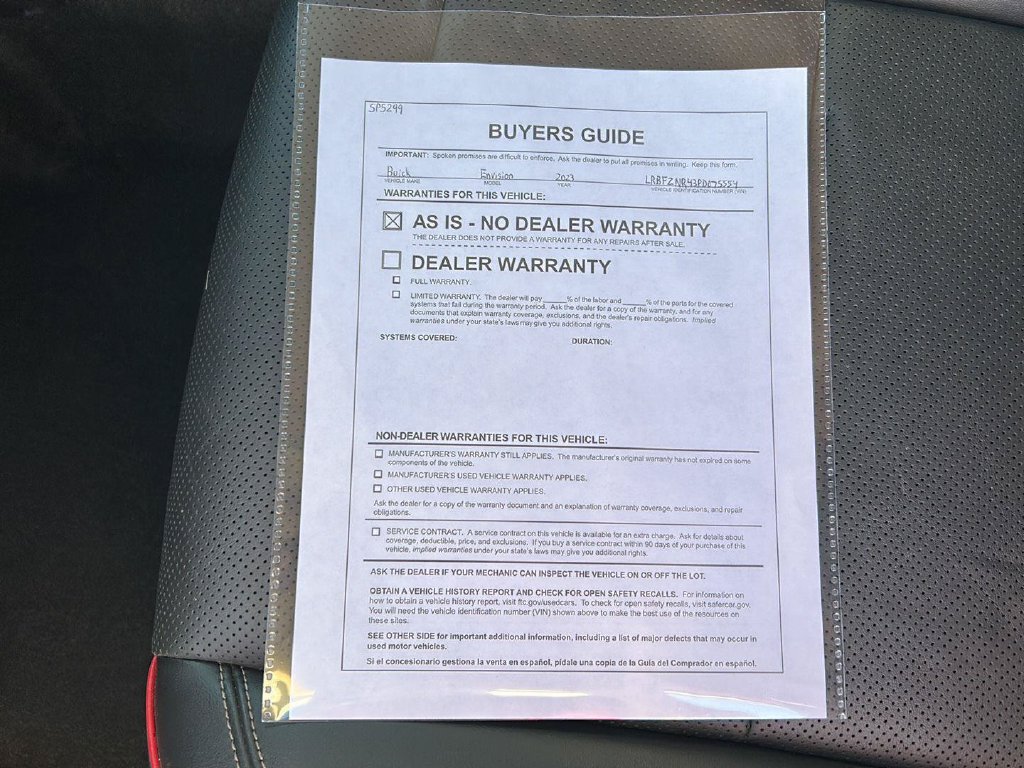 Used 2023 Buick Envision Essence w/ Sport Touring Package FWD image 27