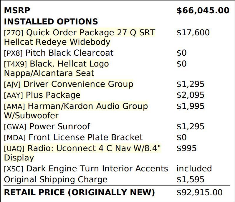 Used 2022 Dodge Challenger SRT Hellcat Redeye RWD image 3