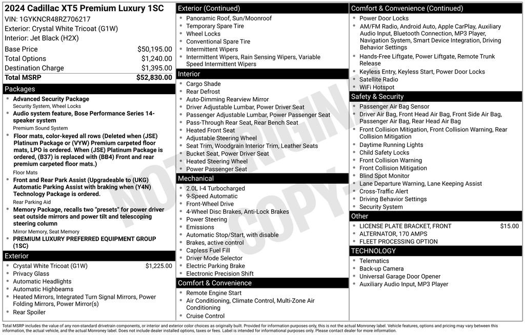 Used 2024 Cadillac XT5 Premium Luxury image 2
