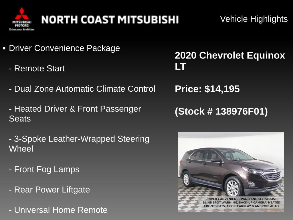Used 2020 Chevrolet Equinox LT w/ Driver Convenience Package FWD image 2