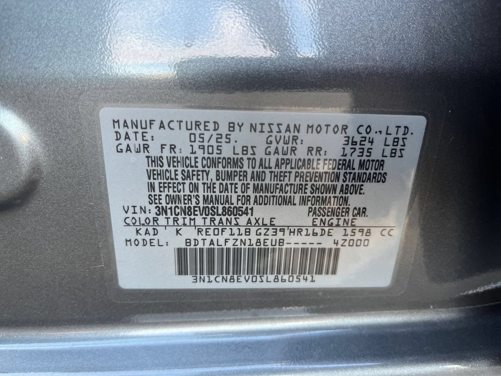 Used 2025 Nissan Versa SV FWD image 22