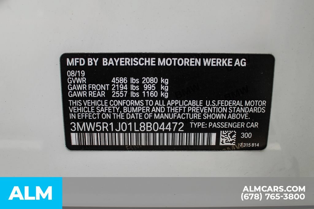 Used 2020 BMW 330i Sedan w/ Convenience Package RWD image 37
