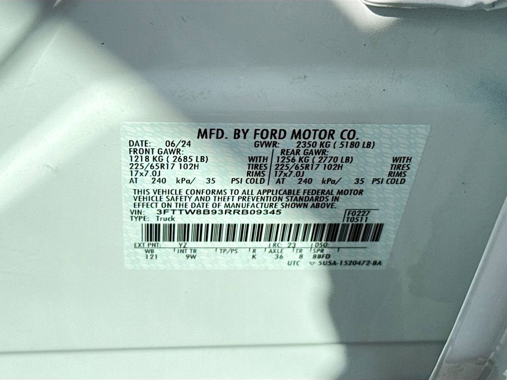 Used 2024 Ford Maverick XL w/ Equipment Group 100A Standard AWD/4WD image 35