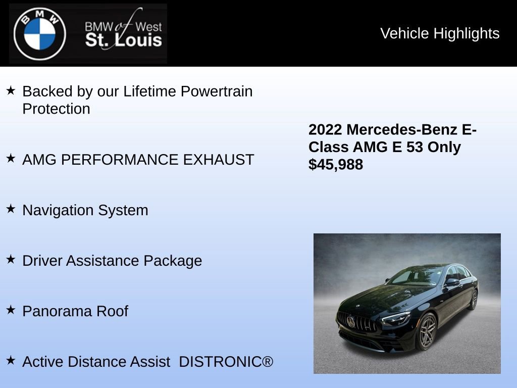 Used 2022 Mercedes-Benz E 53 AMG 4MATIC Sedan image 7