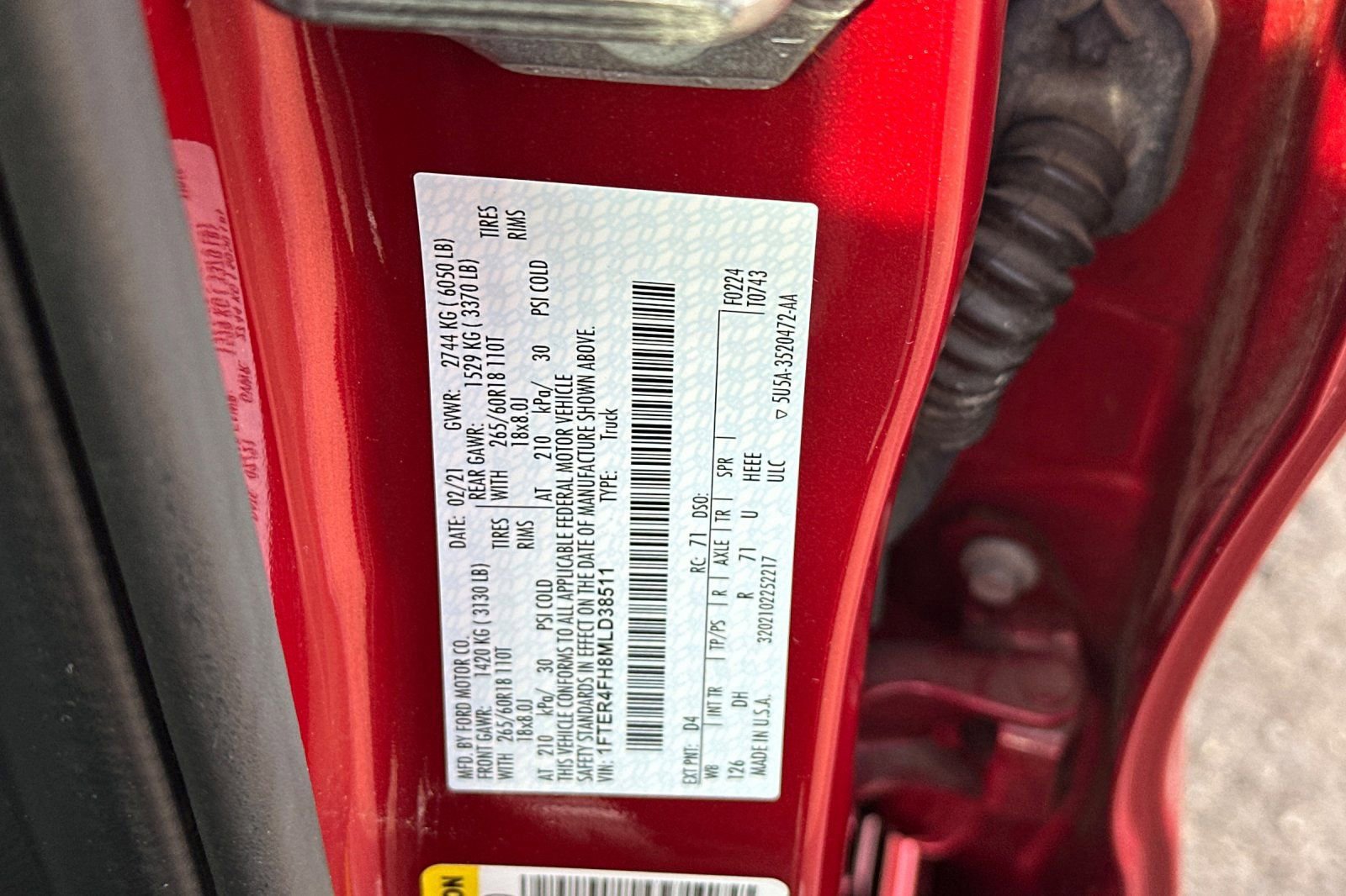 Used 2021 Ford Ranger Lariat w/ Equipment Group 501A High AWD/4WD image 34