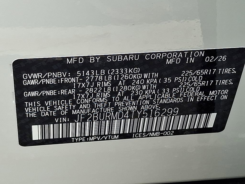 New 2026 Subaru Outback Wilderness AWD/4WD image 23