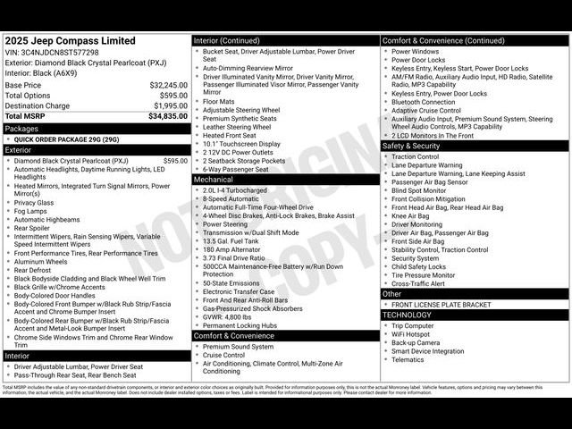 Used 2025 Jeep Compass Limited image 7