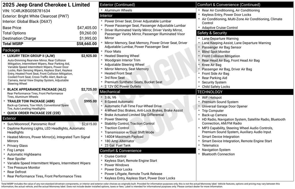 Used 2025 Jeep Grand Cherokee L Limited w/ Luxury Tech Group II AWD/4WD image 27