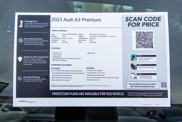 Certified 2023 Audi A3 2.0T Premium w/ Convenience Package image 28
