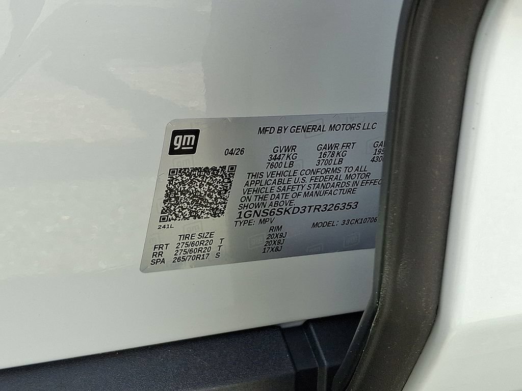 New 2026 Chevrolet Tahoe Premier w/ Sun And Tow Package AWD/4WD image 19