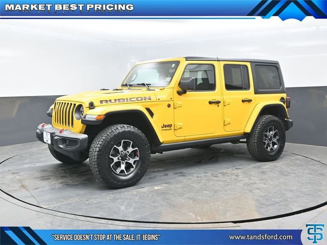 Used 2021 Jeep Wrangler Unlimited Rubicon w/ LED Lighting Group image 1