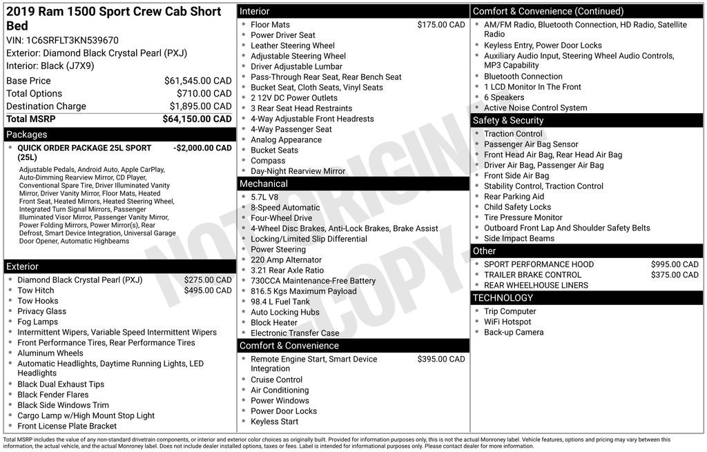 Used 2019 RAM 1500 Sport AWD/4WD image 11