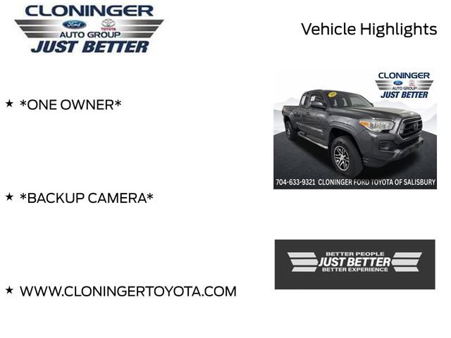 Used 2020 Toyota Tacoma SR w/ SR Convenience Package RWD image 3