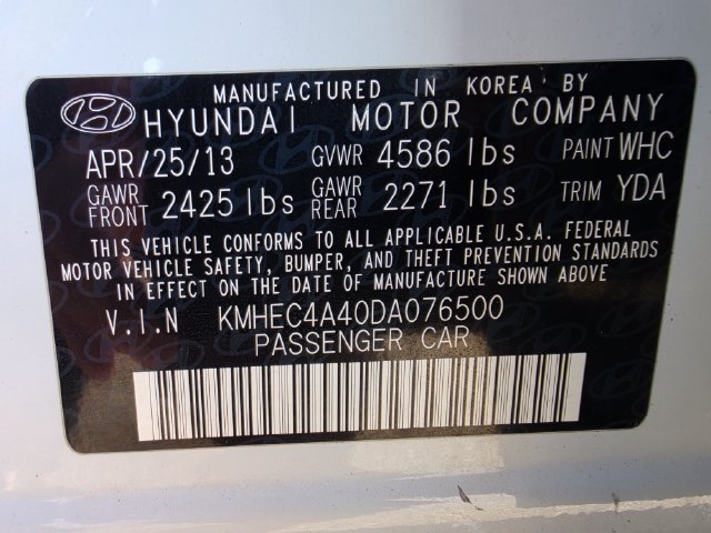 Used 2013 Hyundai Sonata Limited w/ Panoramic Sunroof Pkg FWD image 10