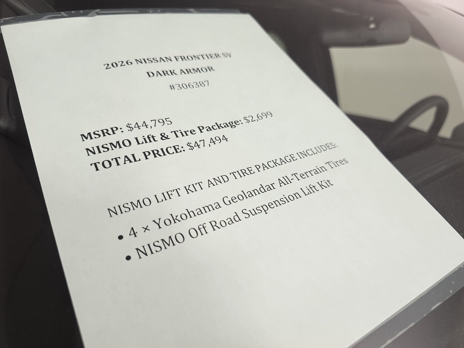 New 2026 Nissan Frontier SV image 40