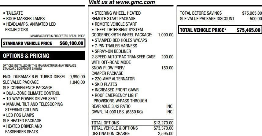 Certified 2026 GMC Sierra 3500 SLE w/ SLE Value Package AWD/4WD image 2