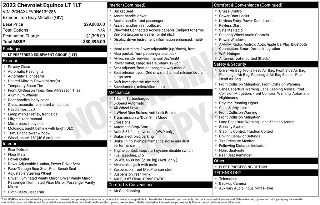 Used 2022 Chevrolet Equinox LT image 4