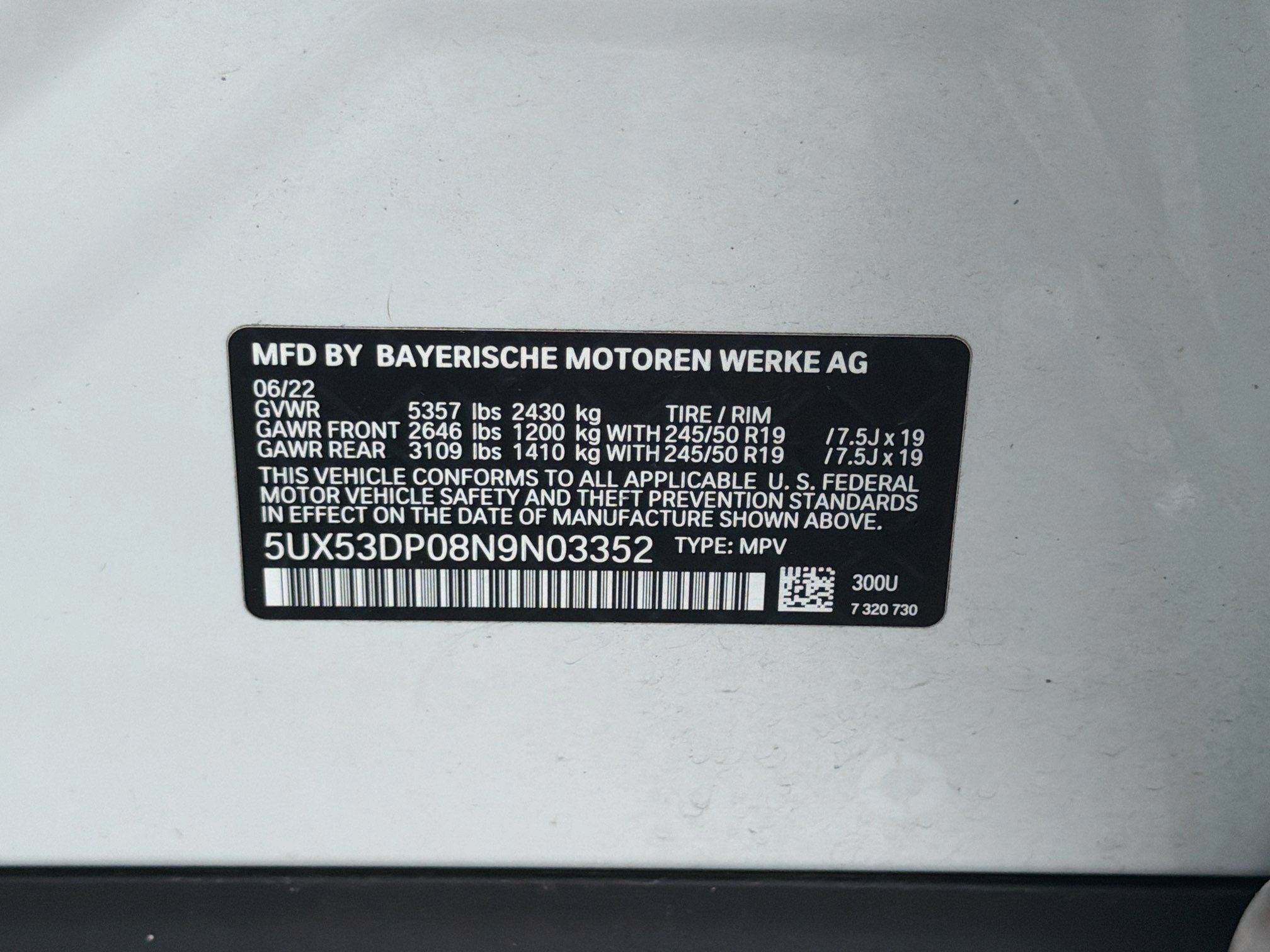 Used 2022 BMW X3 xDrive30i w/ Convenience Package AWD/4WD image 44