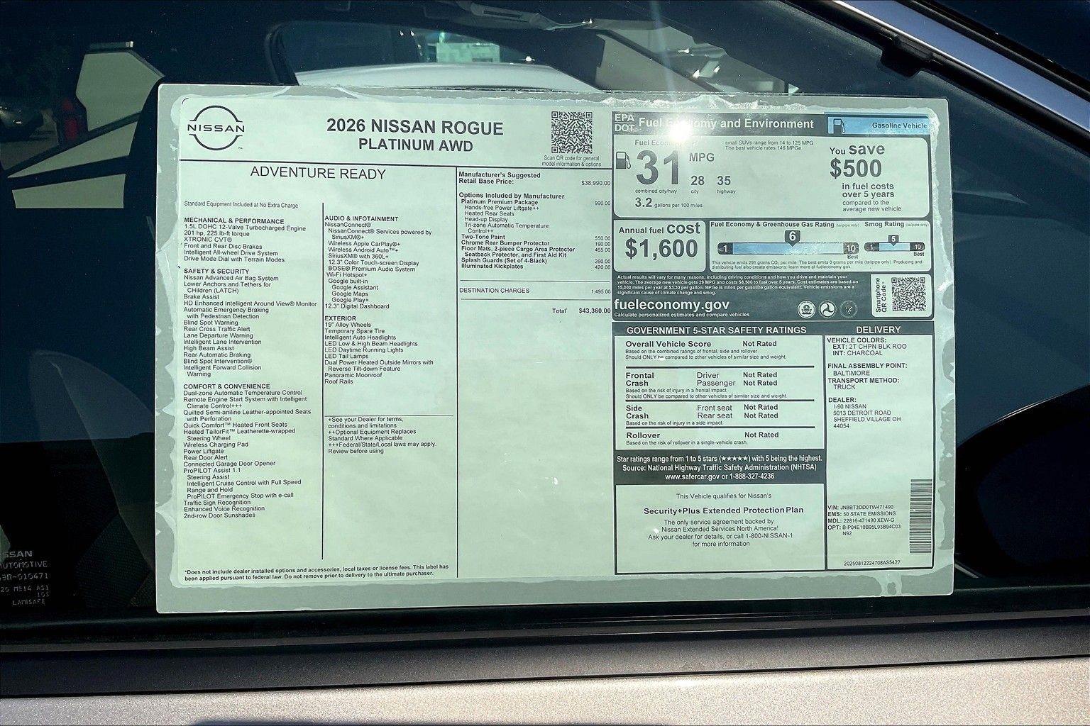 New 2026 Nissan Rogue Platinum w/ Platinum Premium Package image 13