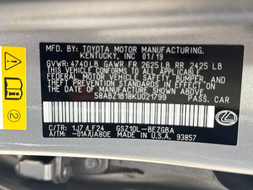 Used 2019 Lexus ES 350 F Sport w/ Accessory Package 2 image 30