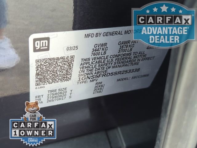 Used 2025 Chevrolet Suburban Premier RWD image 37