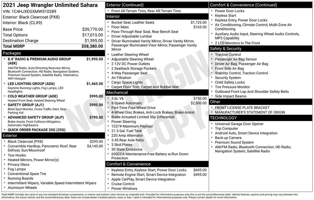 Used 2021 Jeep Wrangler Unlimited Sahara image 6