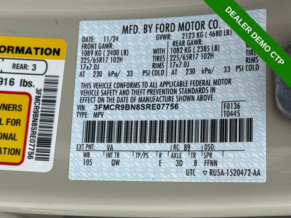 Used 2025 Ford Bronco Sport Big Bend AWD/4WD image 26