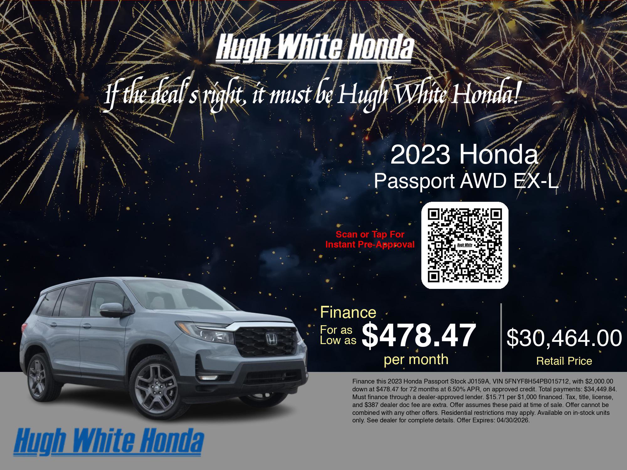 Used 2023 Honda Passport EX-L image 3