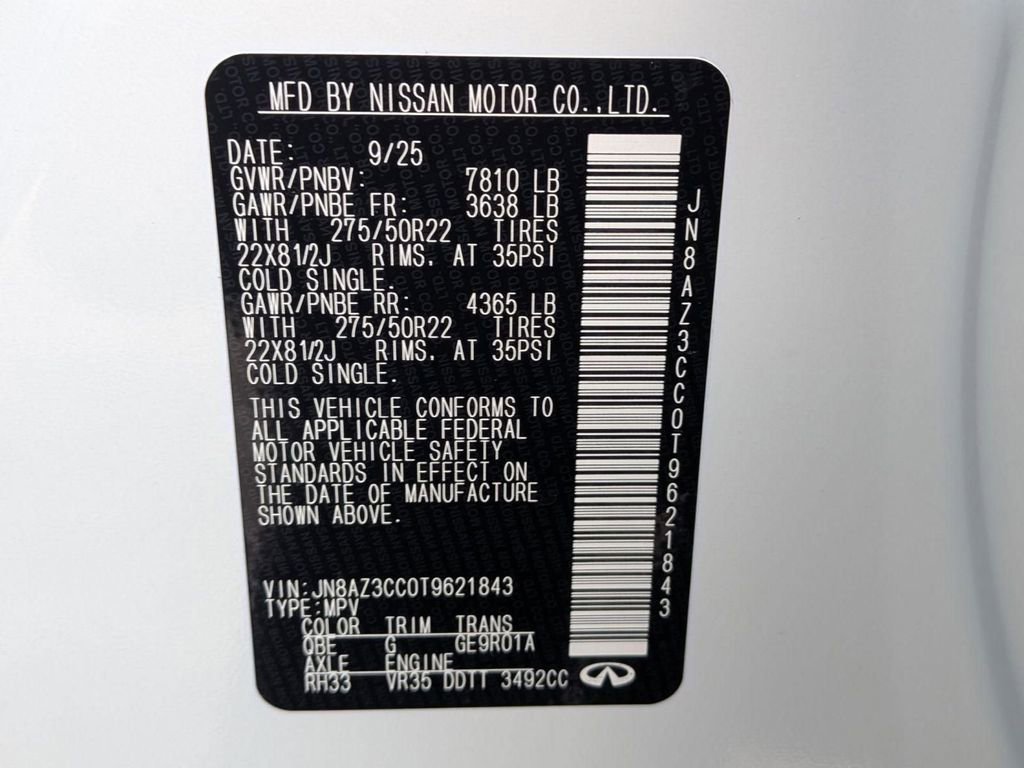 New 2026 INFINITI QX80 Autograph w/ Premium Cargo Package image 30