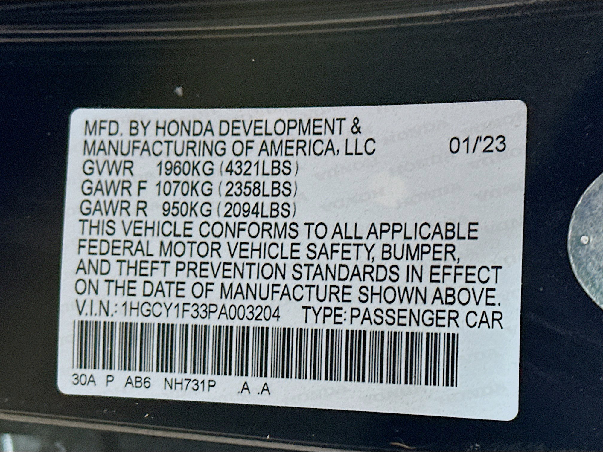 Used 2023 Honda Accord EX image 31