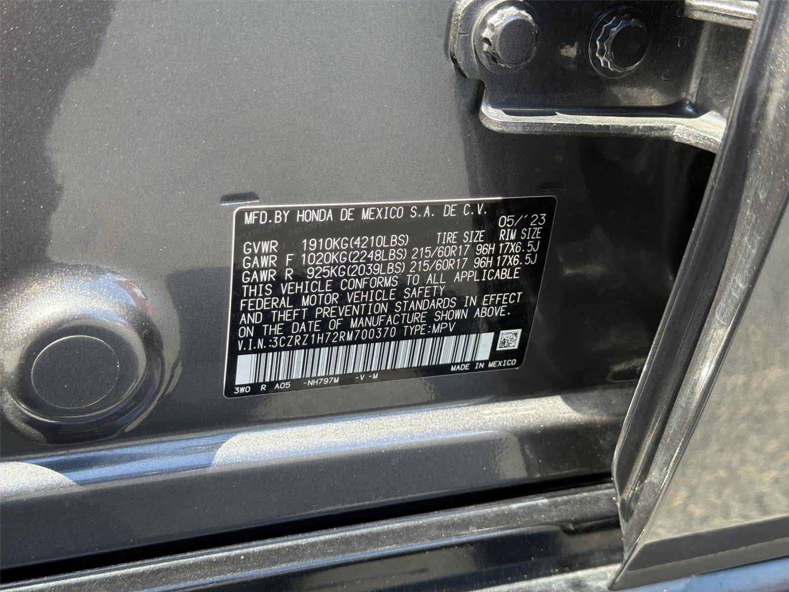 Used 2024 Honda HR-V EX-L image 22