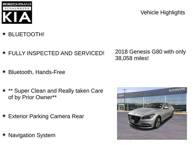 Used 2018 Genesis G80 3.8 AWD/4WD image 7