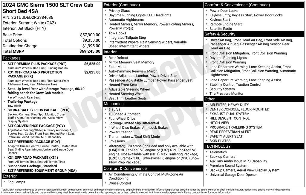 Used 2024 GMC Sierra 1500 SLT w/ SLT Premium Plus Package AWD/4WD image 23
