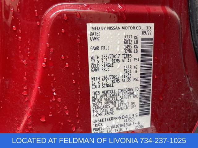 Used 2023 Nissan Frontier PRO-4X w/ Pro-4X Premium Package image 35