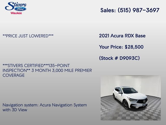 Used 2021 Acura RDX A-Specw/ Technology Package AWD/4WD image 8