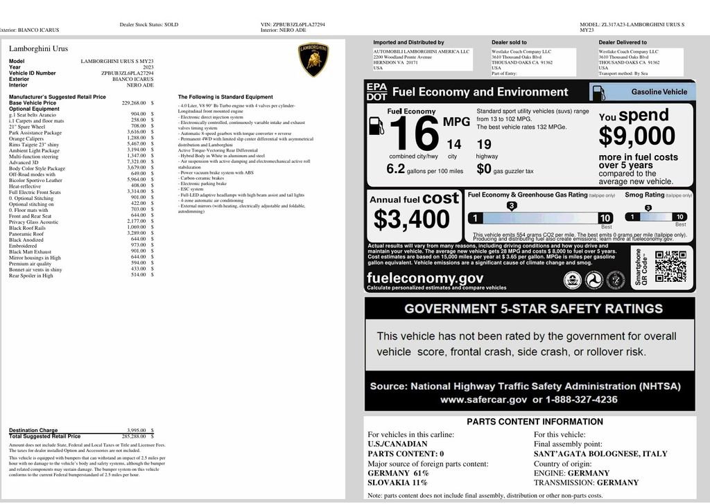 Used 2023 Lamborghini Urus S AWD/4WD image 38