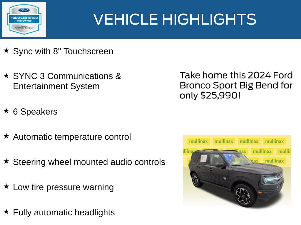 Used 2024 Ford Bronco Sport Big Bend image 22