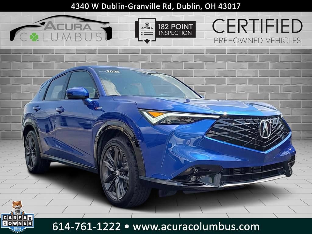 Certified 2025 Acura ADX A-Spec AWD/4WD image 1