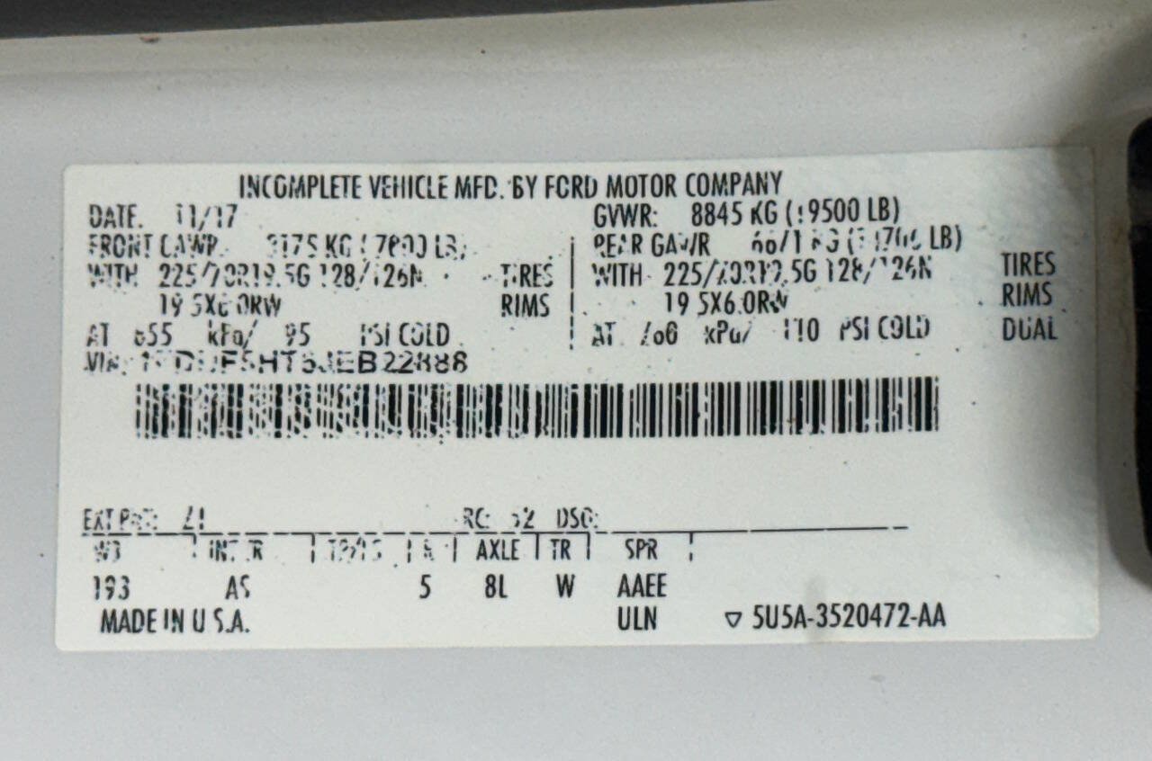 Used 2018 Ford F550 4x4 Regular Cab Super Duty image 79
