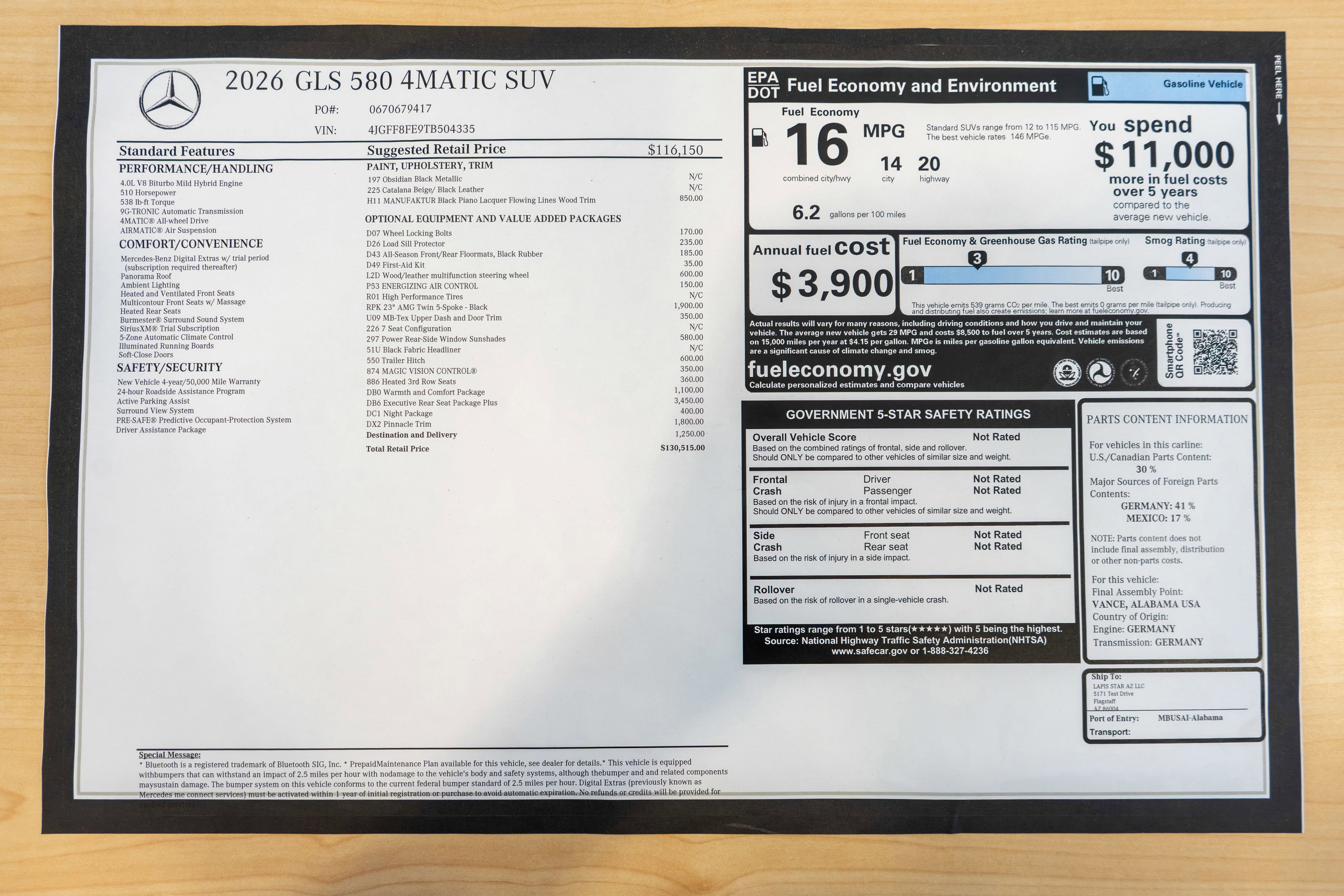 New 2026 Mercedes-Benz GLS 580 4MATIC image 35