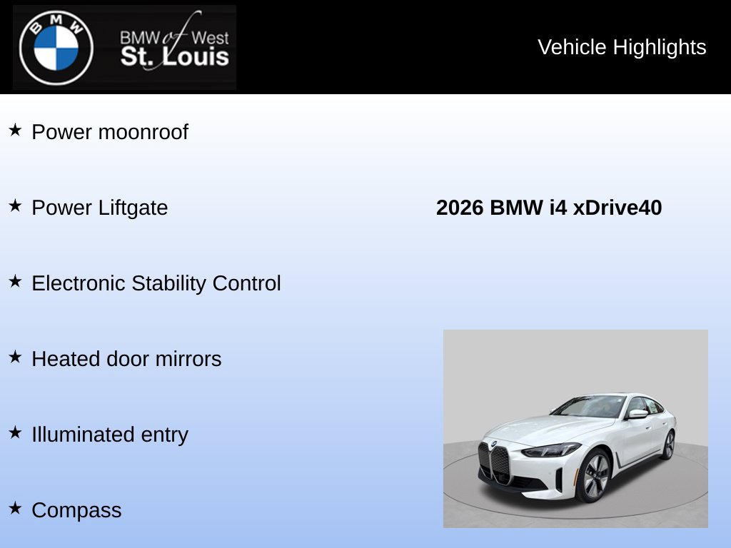 Used 2026 BMW i4 xDrive40i w/ Premium Package AWD/4WD image 16