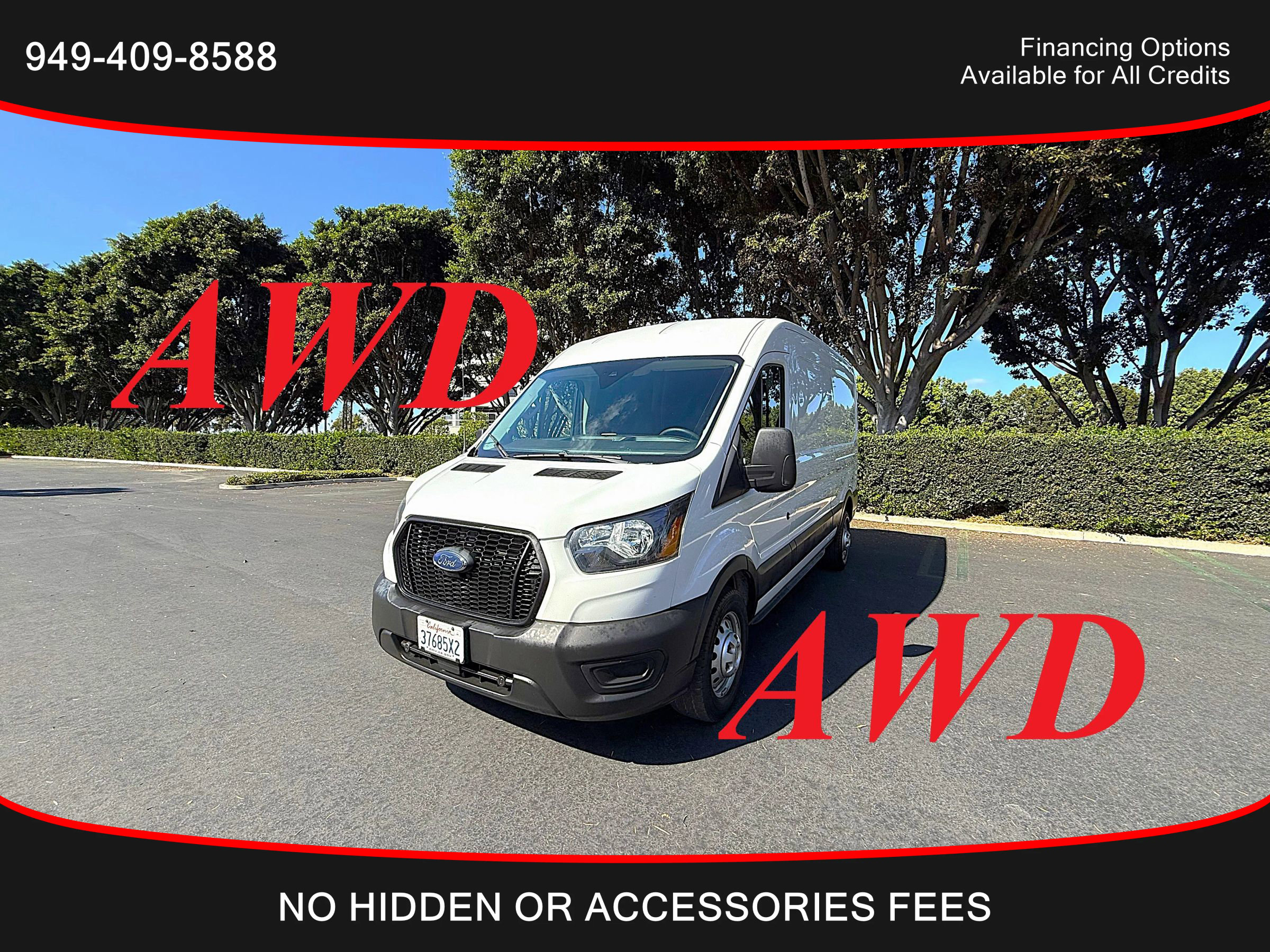 Used 2023 Ford Transit 250 Medium Roof AWD w/ Load Area Protection Package image 1