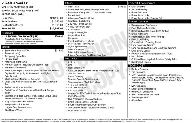 Used 2024 Kia Soul LX w/ LX Technology Package FWD image 23