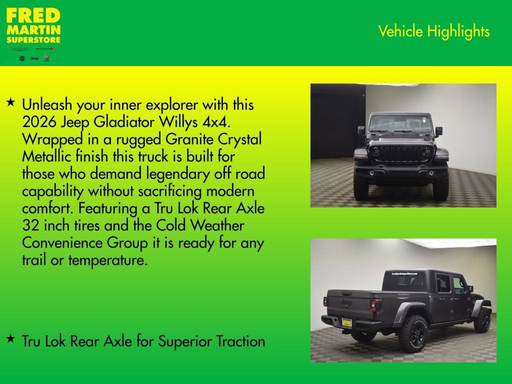 New 2026 Jeep Gladiator Willys image 8