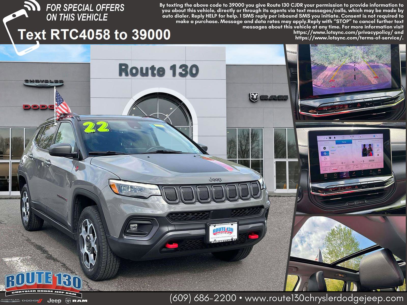 Used 2022 Jeep Compass Trailhawk w/ Trailhawk Elite Group AWD/4WD image 1