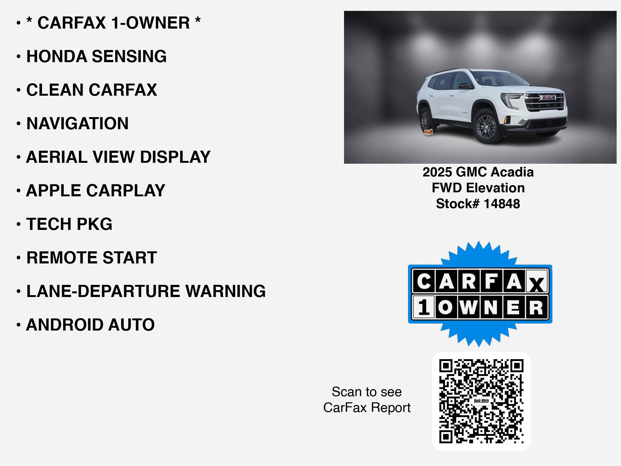 Used 2025 GMC Acadia Elevation image 7