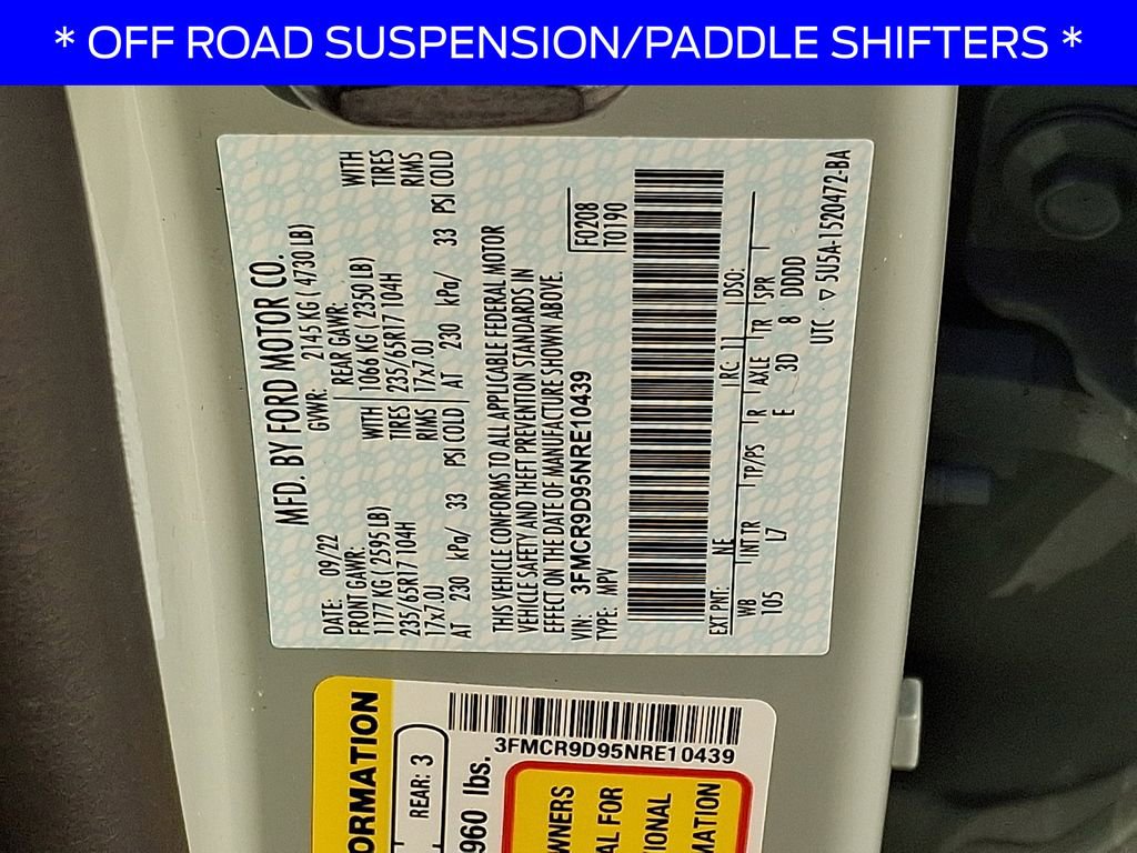 Used 2022 Ford Bronco Sport Badlands image 23