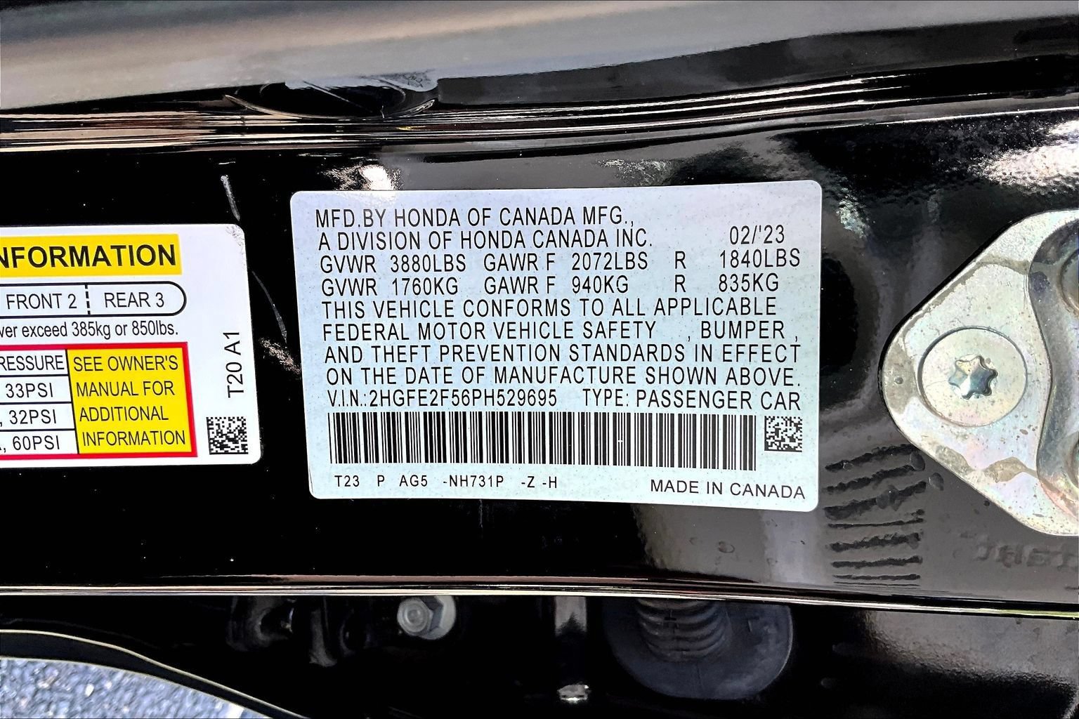 Used 2023 Honda Civic Sport image 14